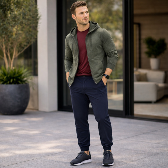 BYLT Other - BYLT Ace Jogger Pant 2.0 Mens 40 Navy Cuffed Jogger Performance Pants